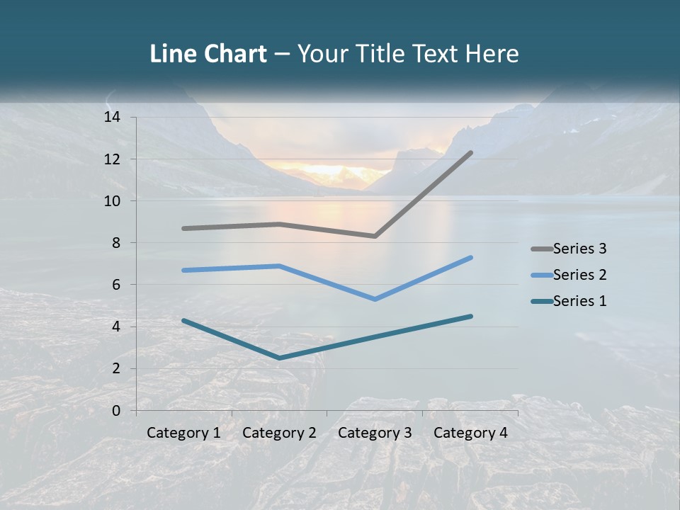 A Large Body Of Water With Mountains In The Background PowerPoint Template