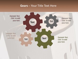 A Woman Peeking Out Of A Box With Her Eyes Wide Open PowerPoint Template