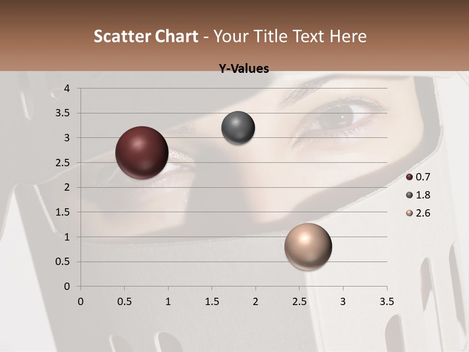 A Woman Peeking Out Of A Box With Her Eyes Wide Open PowerPoint Template