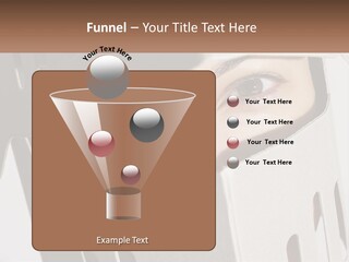 A Woman Peeking Out Of A Box With Her Eyes Wide Open PowerPoint Template