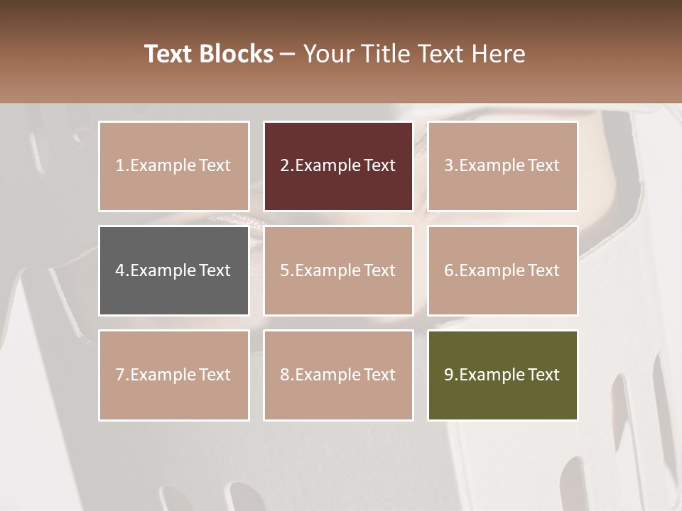 A Woman Peeking Out Of A Box With Her Eyes Wide Open PowerPoint Template