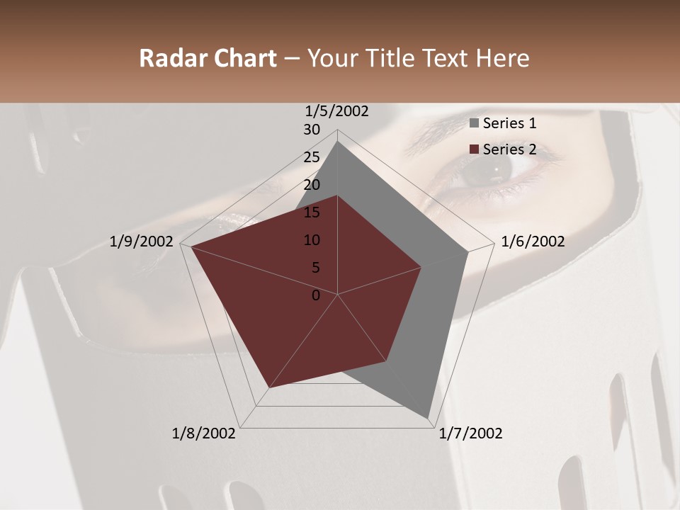 A Woman Peeking Out Of A Box With Her Eyes Wide Open PowerPoint Template