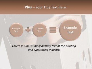 A Woman Peeking Out Of A Box With Her Eyes Wide Open PowerPoint Template