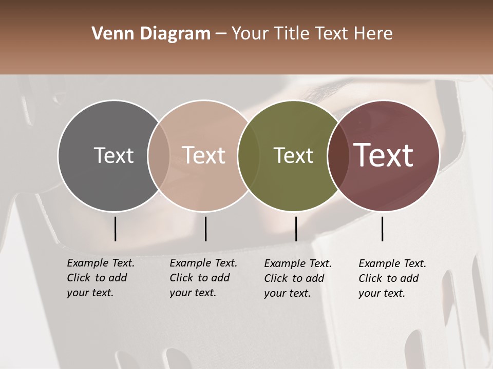 A Woman Peeking Out Of A Box With Her Eyes Wide Open PowerPoint Template