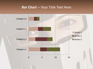 A Woman Peeking Out Of A Box With Her Eyes Wide Open PowerPoint Template