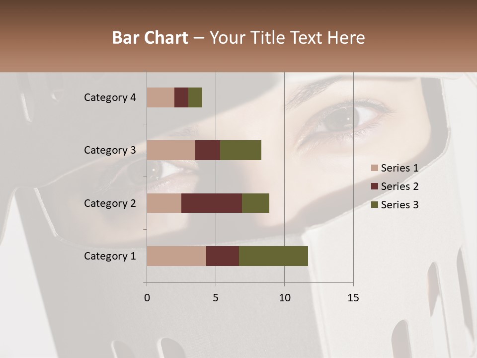 A Woman Peeking Out Of A Box With Her Eyes Wide Open PowerPoint Template