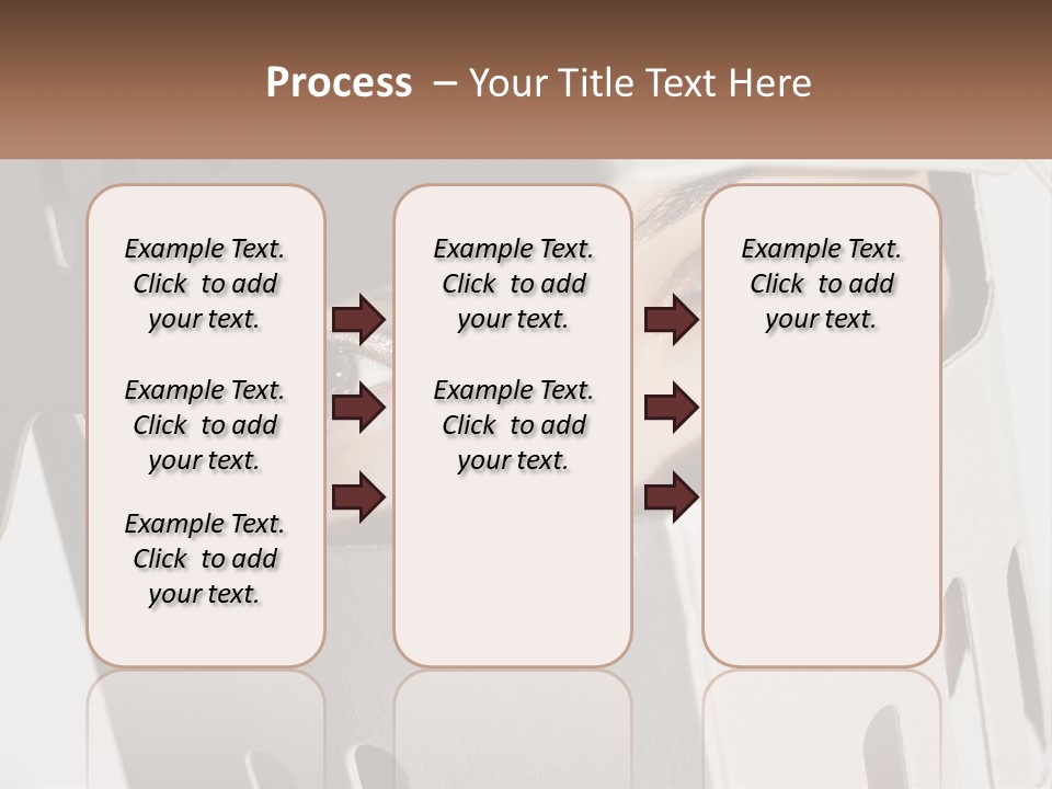 A Woman Peeking Out Of A Box With Her Eyes Wide Open PowerPoint Template