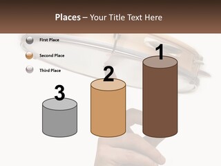 A Person's Hand Is Pointing At A Drum PowerPoint Template