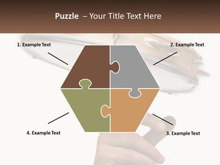 A Person's Hand Is Pointing At A Drum PowerPoint Template