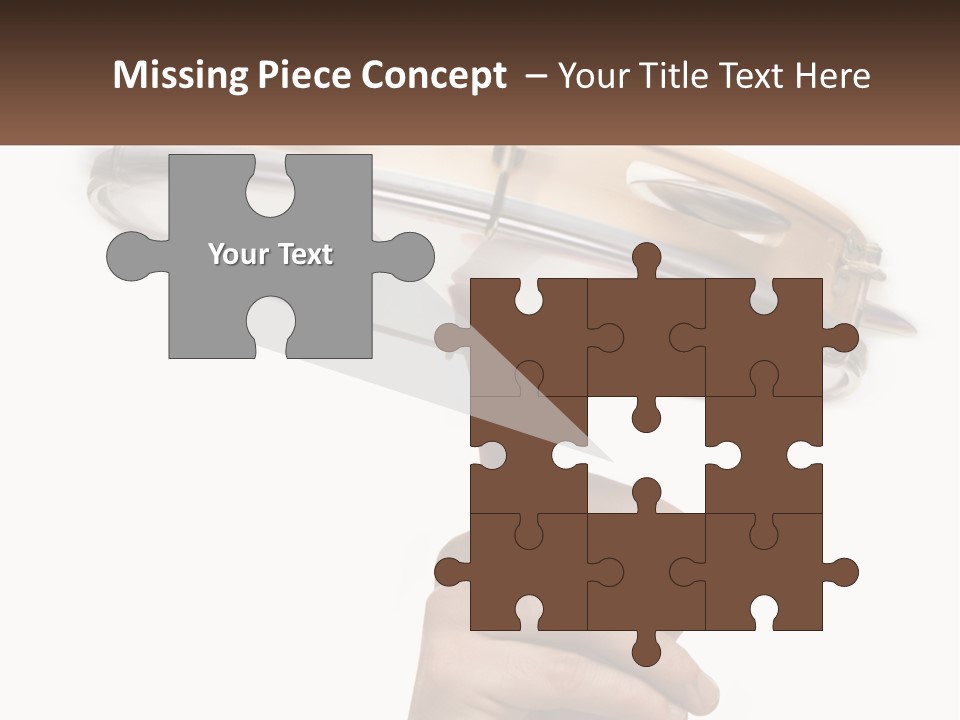 A Person's Hand Is Pointing At A Drum PowerPoint Template
