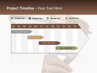 A Person's Hand Is Pointing At A Drum PowerPoint Template