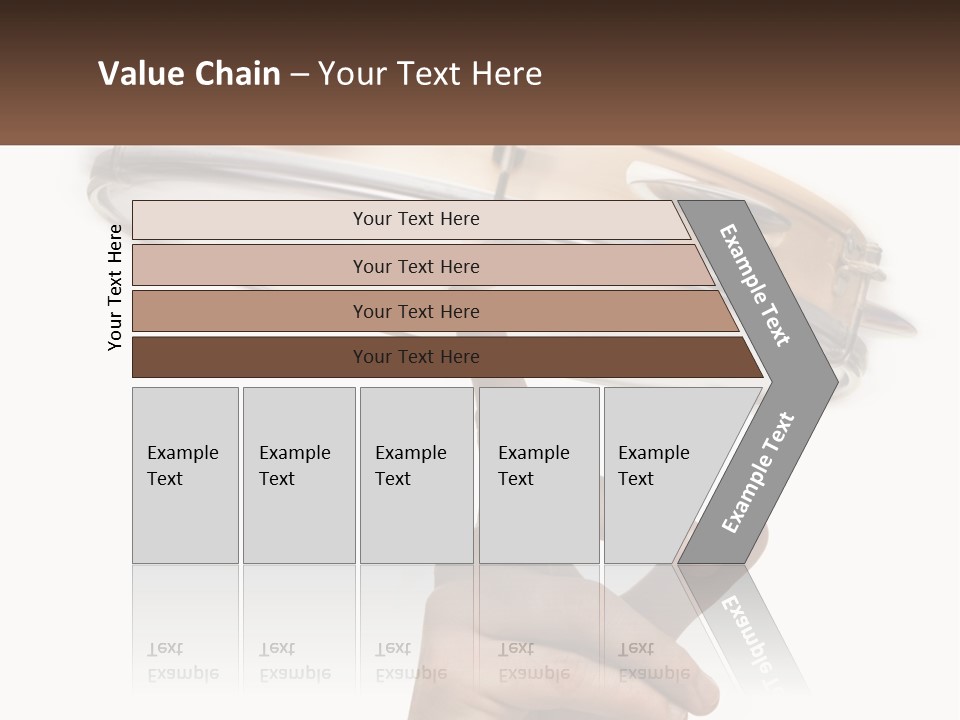 A Person's Hand Is Pointing At A Drum PowerPoint Template