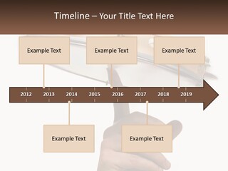 A Person's Hand Is Pointing At A Drum PowerPoint Template