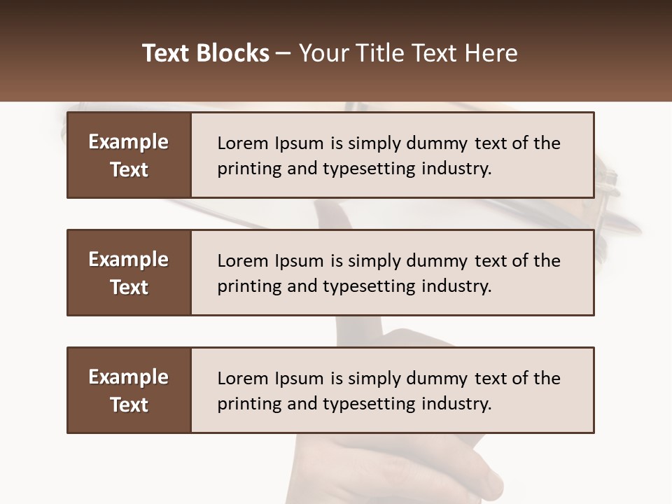 A Person's Hand Is Pointing At A Drum PowerPoint Template