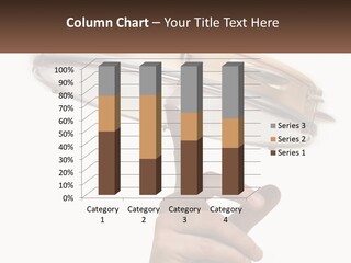 A Person's Hand Is Pointing At A Drum PowerPoint Template