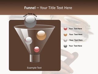 A Person's Hand Is Pointing At A Drum PowerPoint Template