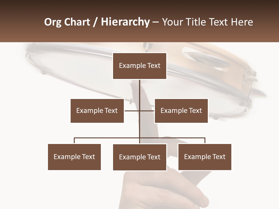 A Person's Hand Is Pointing At A Drum PowerPoint Template