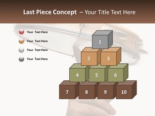 A Person's Hand Is Pointing At A Drum PowerPoint Template