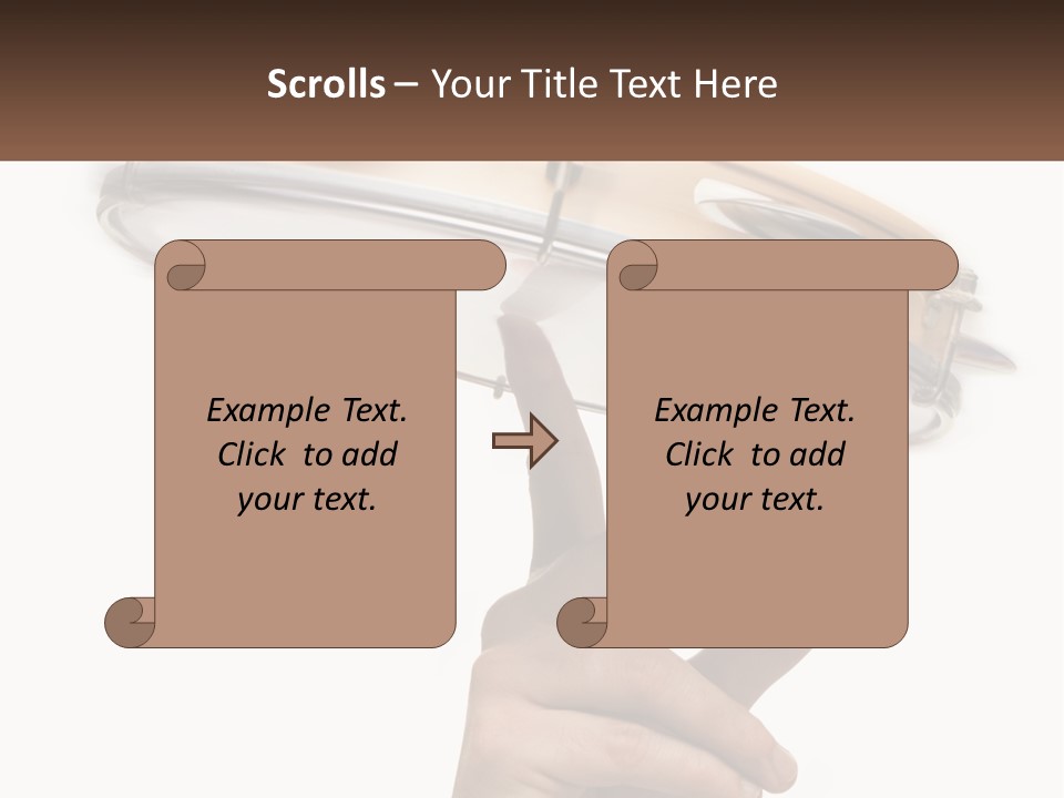 A Person's Hand Is Pointing At A Drum PowerPoint Template