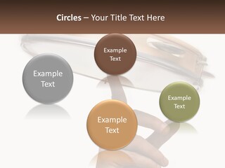 A Person's Hand Is Pointing At A Drum PowerPoint Template