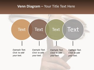 A Person's Hand Is Pointing At A Drum PowerPoint Template
