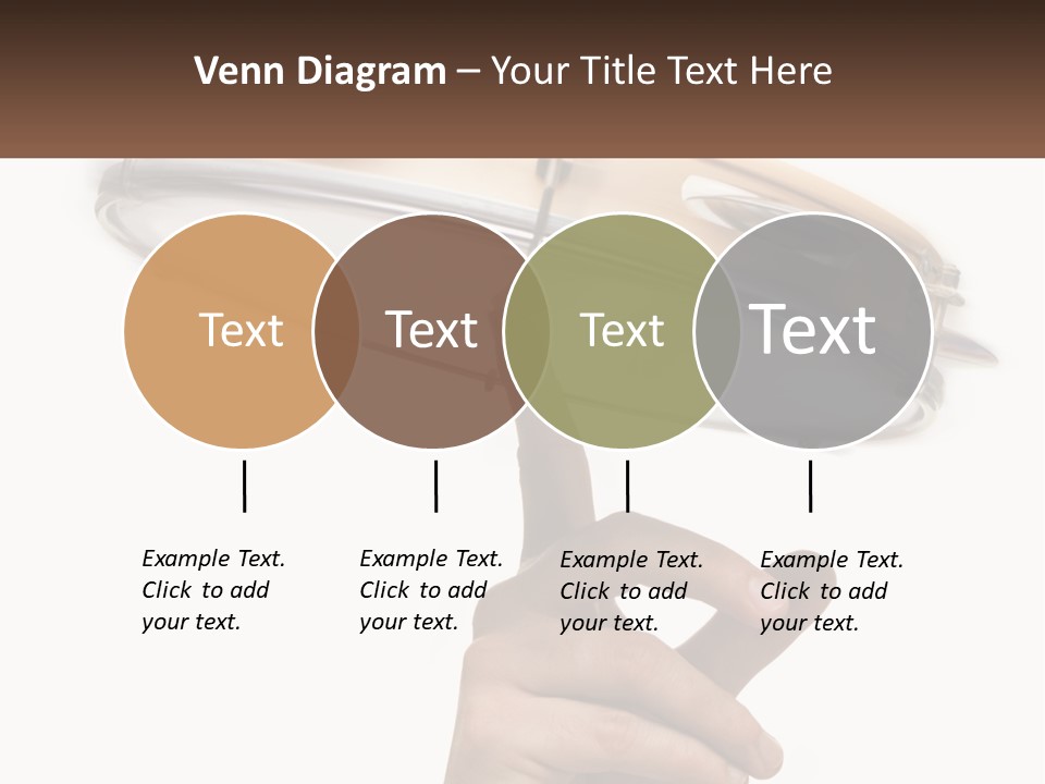 A Person's Hand Is Pointing At A Drum PowerPoint Template
