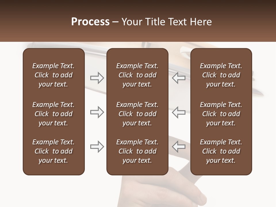 A Person's Hand Is Pointing At A Drum PowerPoint Template