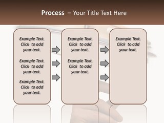 A Person's Hand Is Pointing At A Drum PowerPoint Template