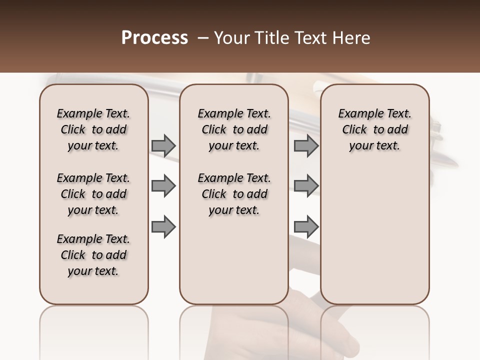 A Person's Hand Is Pointing At A Drum PowerPoint Template