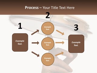 A Person's Hand Is Pointing At A Drum PowerPoint Template