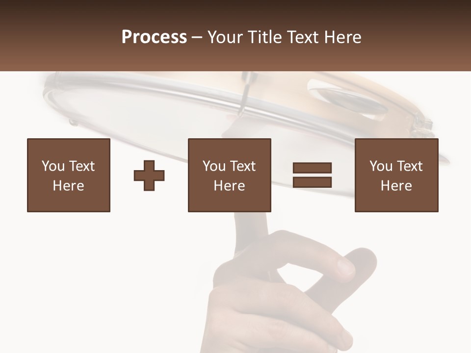 A Person's Hand Is Pointing At A Drum PowerPoint Template