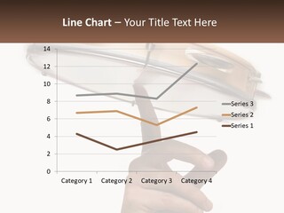 A Person's Hand Is Pointing At A Drum PowerPoint Template