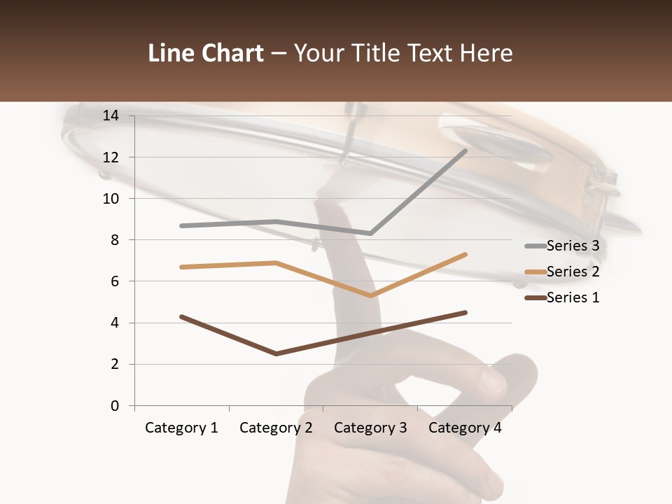 A Person's Hand Is Pointing At A Drum PowerPoint Template