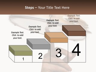 A Person's Hand Is Pointing At A Drum PowerPoint Template