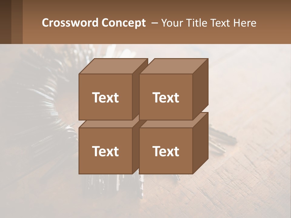 A Bunch Of Keys Arranged In A Circle On A Table PowerPoint Template