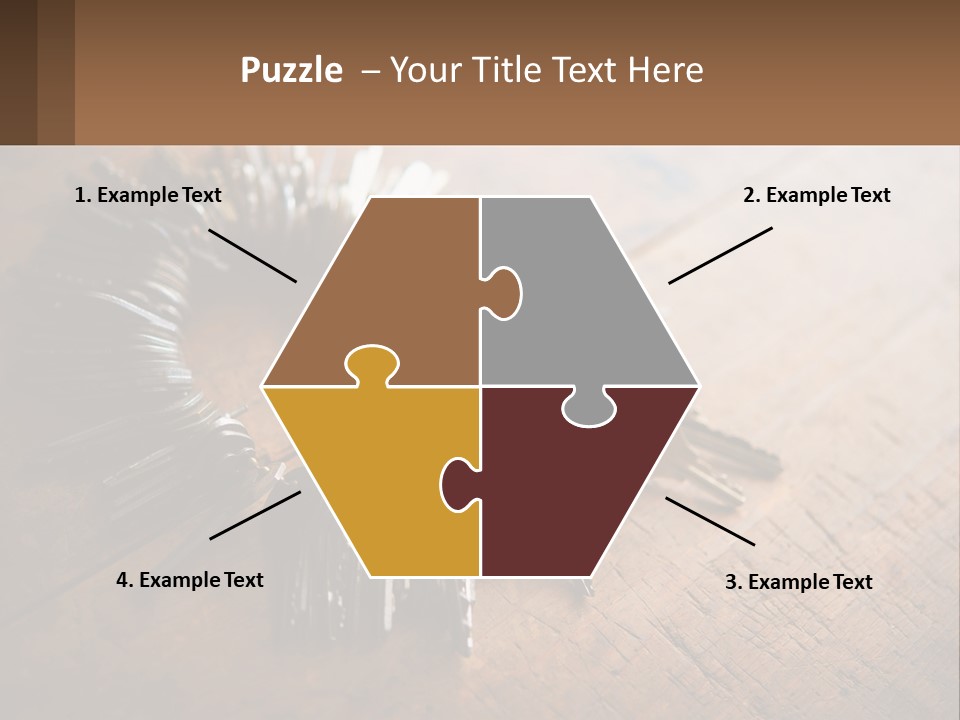 A Bunch Of Keys Arranged In A Circle On A Table PowerPoint Template
