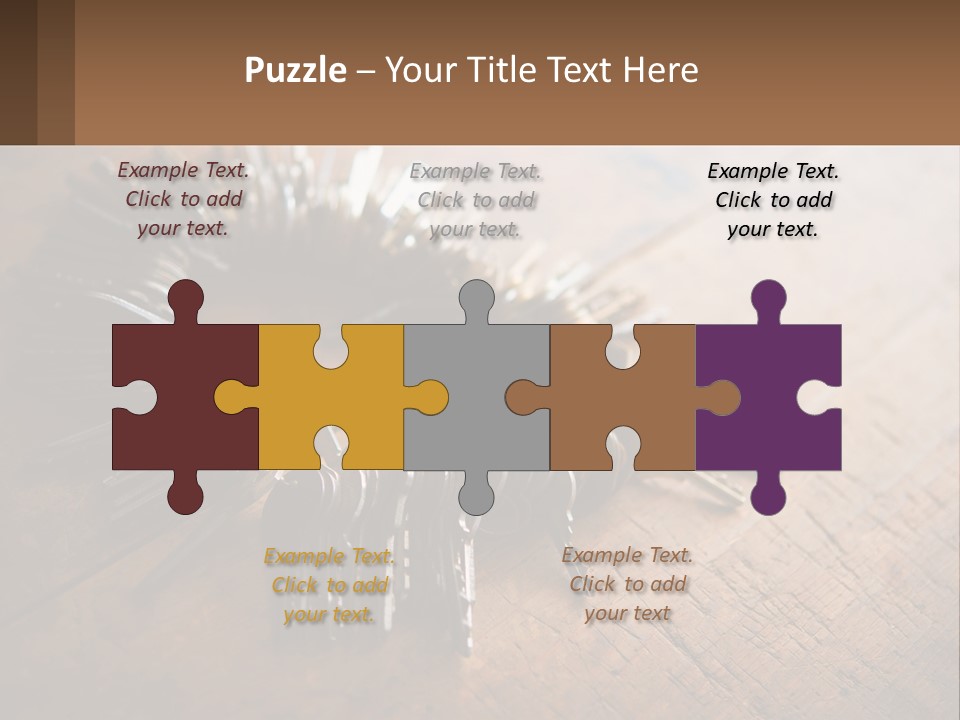 A Bunch Of Keys Arranged In A Circle On A Table PowerPoint Template