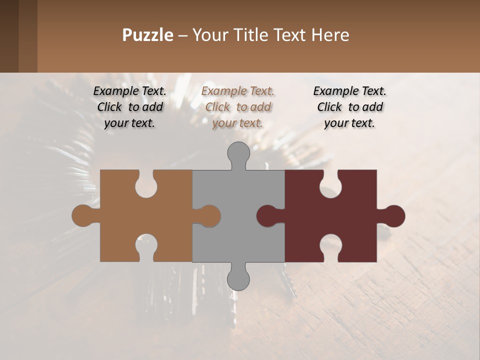 A Bunch Of Keys Arranged In A Circle On A Table PowerPoint Template