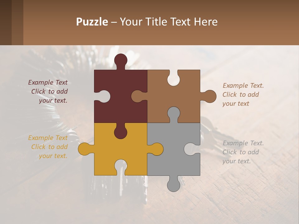 A Bunch Of Keys Arranged In A Circle On A Table PowerPoint Template