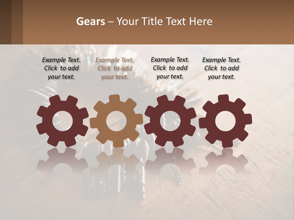A Bunch Of Keys Arranged In A Circle On A Table PowerPoint Template