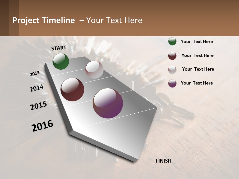A Bunch Of Keys Arranged In A Circle On A Table PowerPoint Template