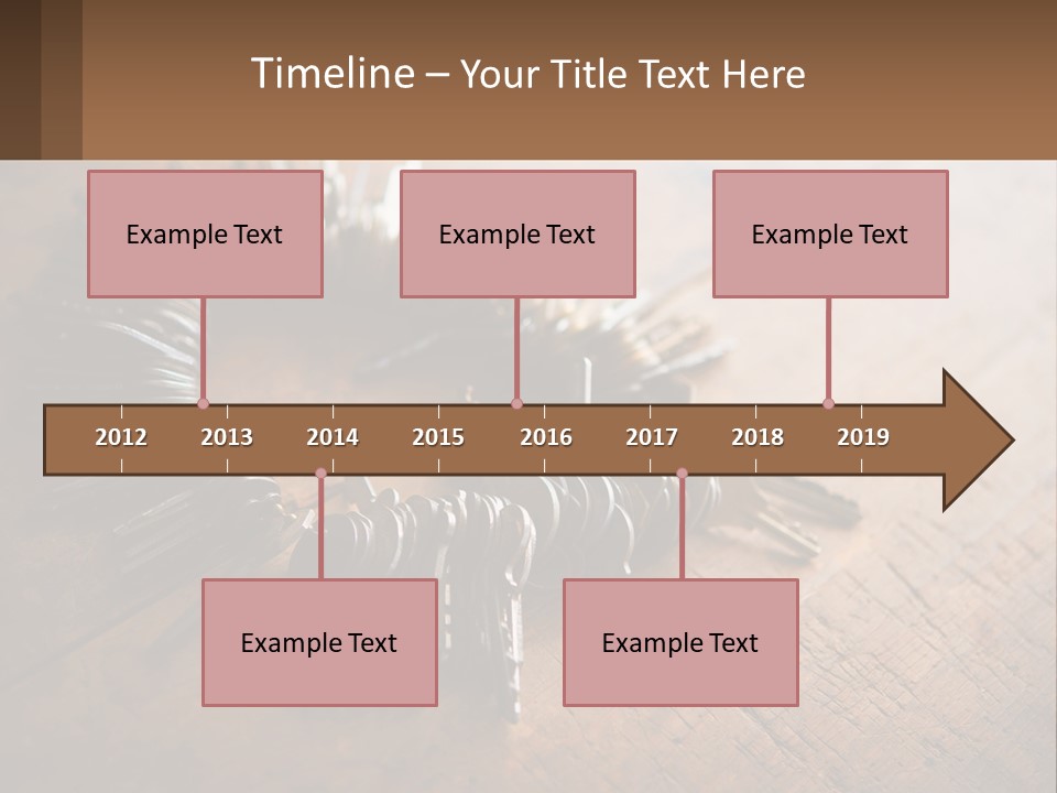 A Bunch Of Keys Arranged In A Circle On A Table PowerPoint Template
