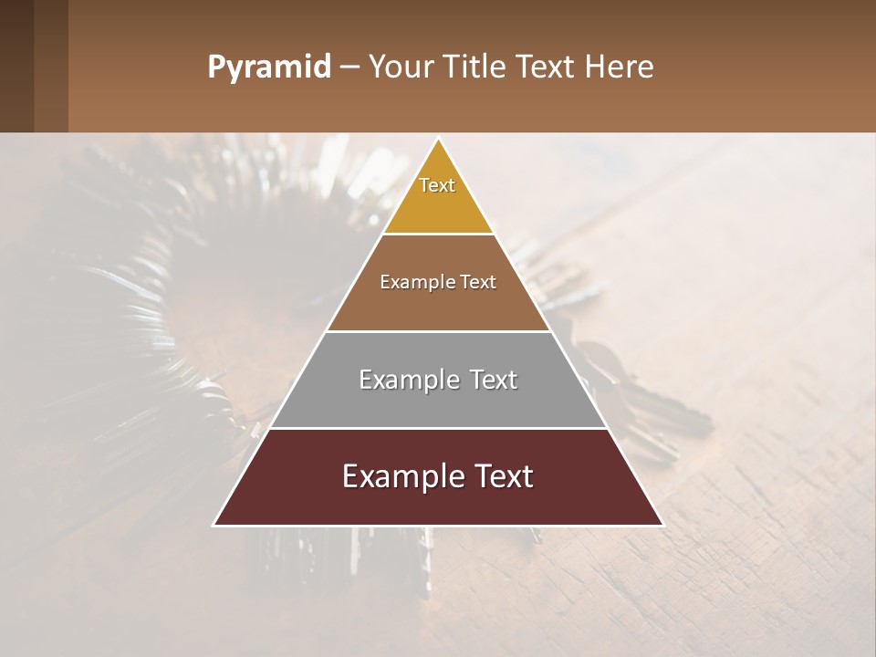A Bunch Of Keys Arranged In A Circle On A Table PowerPoint Template