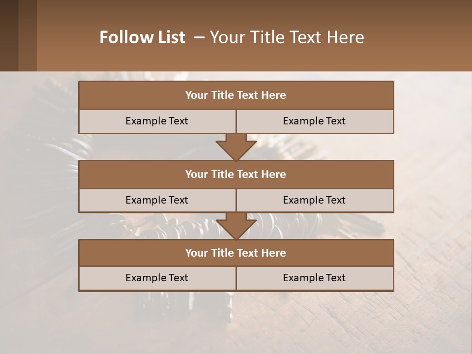 A Bunch Of Keys Arranged In A Circle On A Table PowerPoint Template