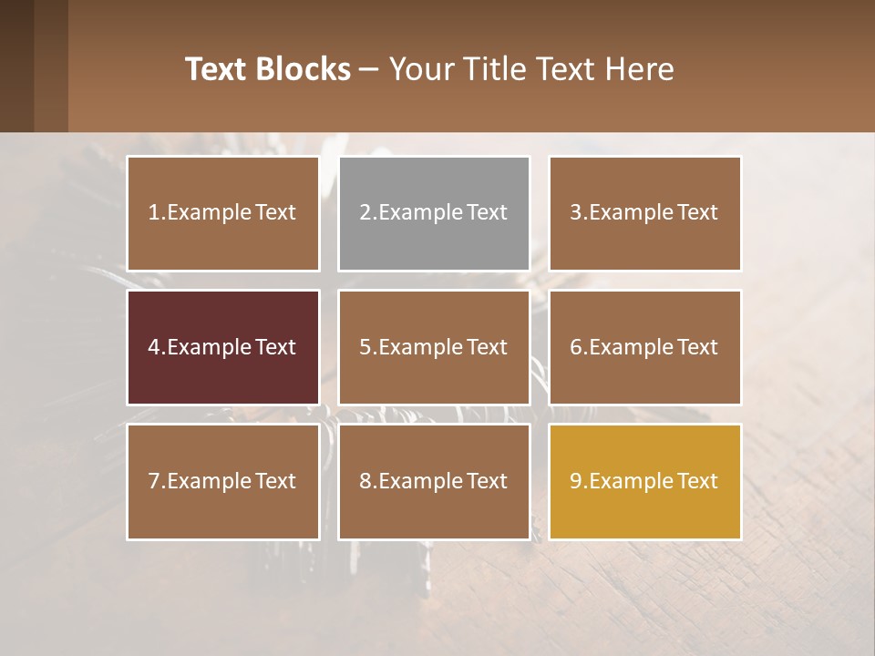 A Bunch Of Keys Arranged In A Circle On A Table PowerPoint Template