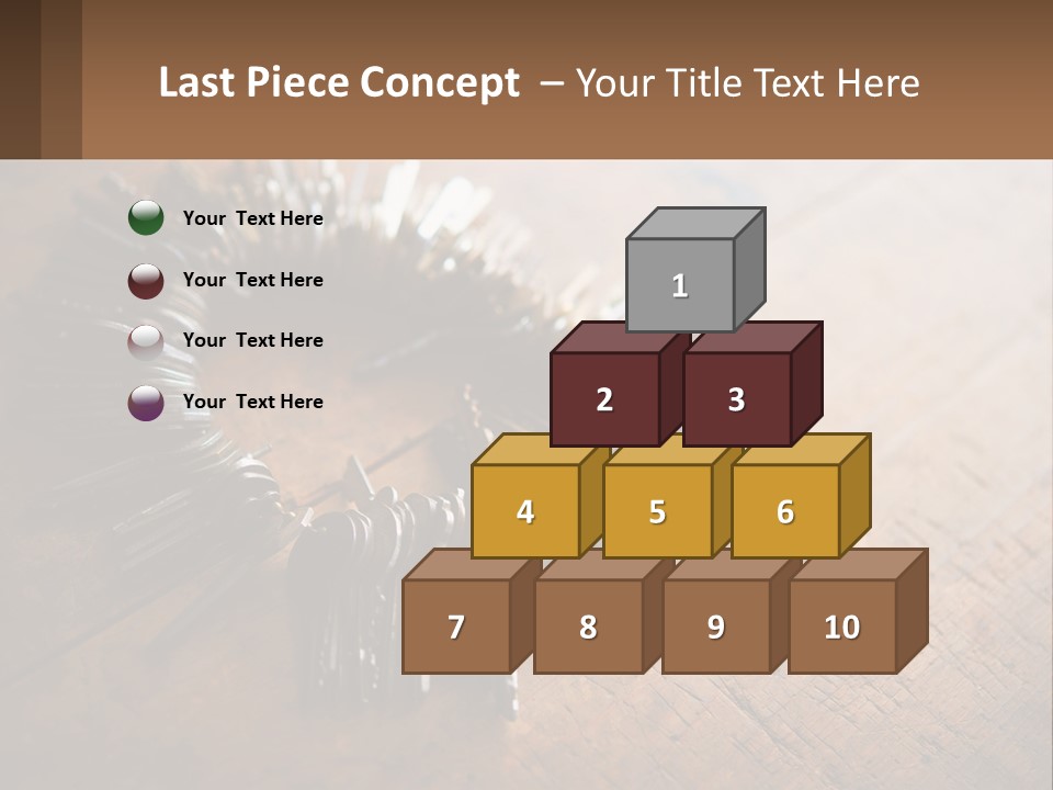 A Bunch Of Keys Arranged In A Circle On A Table PowerPoint Template