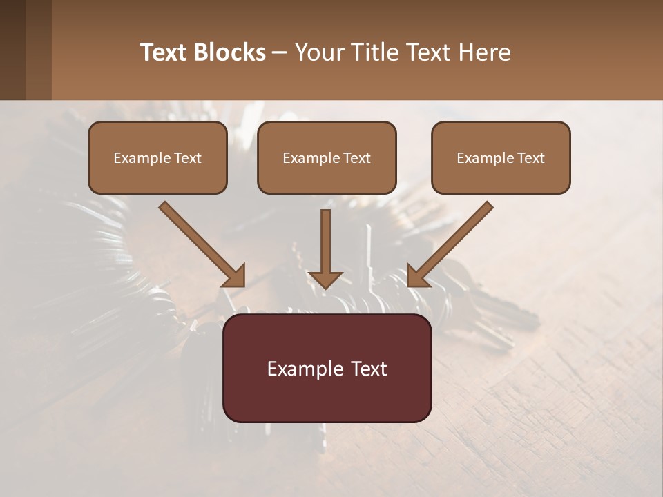A Bunch Of Keys Arranged In A Circle On A Table PowerPoint Template