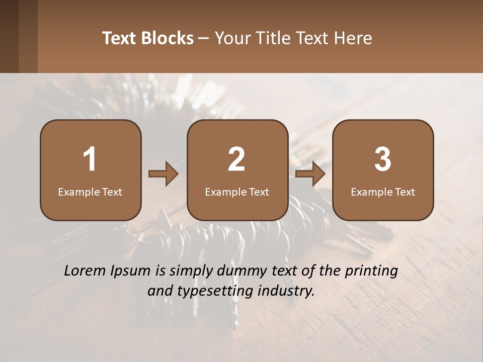 A Bunch Of Keys Arranged In A Circle On A Table PowerPoint Template