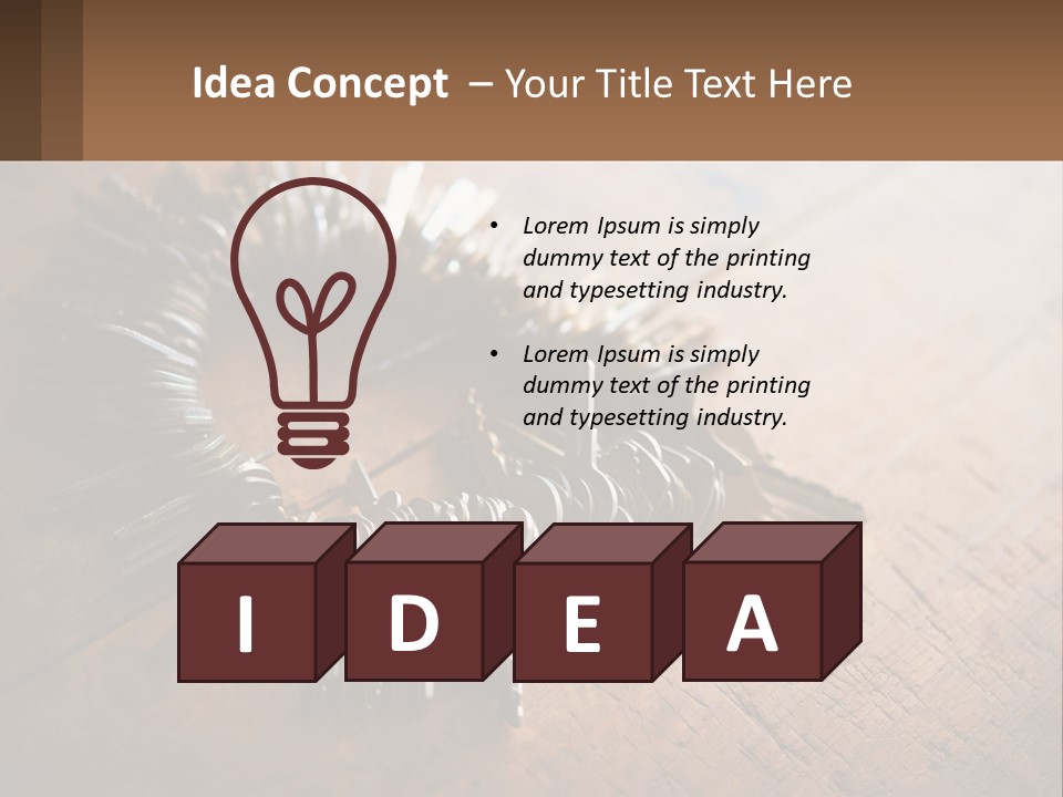 A Bunch Of Keys Arranged In A Circle On A Table PowerPoint Template