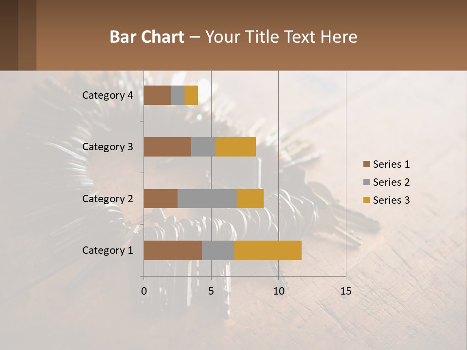 A Bunch Of Keys Arranged In A Circle On A Table PowerPoint Template